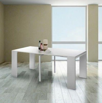 tavolo consolle newnet montato allungo fino a