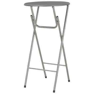 tavolo da bar antracite mdf acciaio rotondo