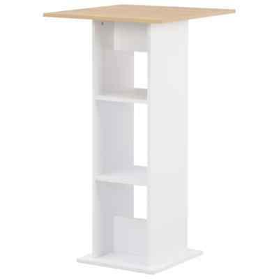 tavolo da bar bianco 60x60x110 cm 280209