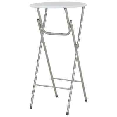 tavolo da bar bianco mdf e acciaio