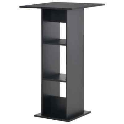 tavolo da bar nero 60x60x110 cm 280206