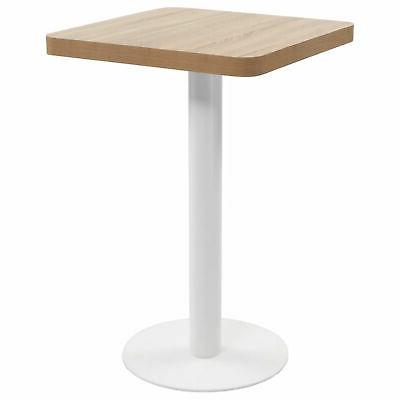 tavolo da bistrot marrone chiaro 50x50 cm