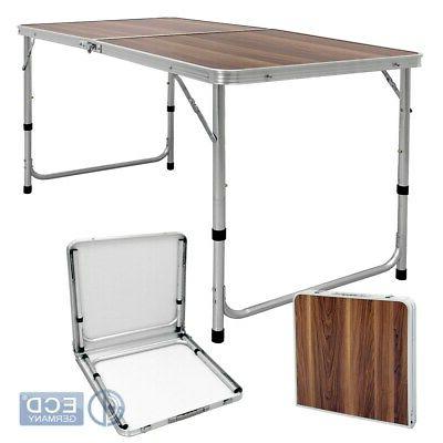 tavolo da campeggio pieghevole in alluminio 120cm