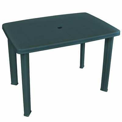 tavolo da giardino 101x68x72 cm plastica verde