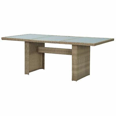 tavolo da giardino marrone 200x100x74 cm in