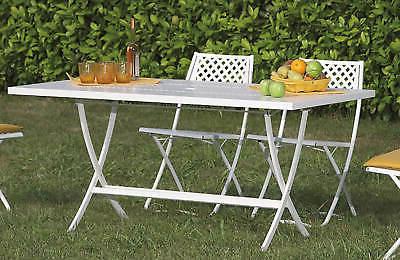 tavolo da giardino pieghevole 160x80x75 cm in
