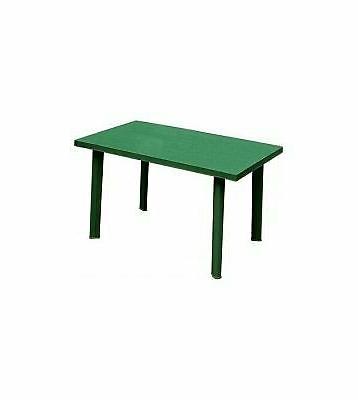tavolo da giardino rettangolare in plastica velo