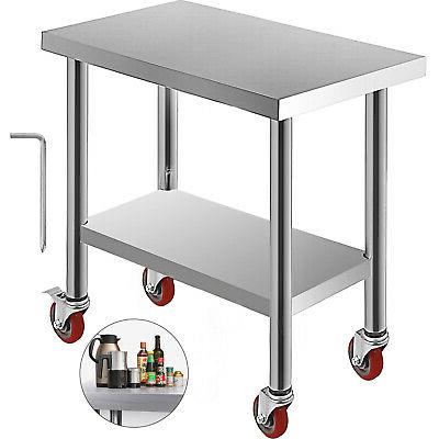 tavolo da lavoro con le ruote 76x45