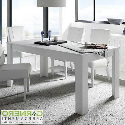 tavolo da pranzo 180x90cm sky bianco opaco