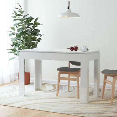 tavolo da pranzo bianco lucido 120x60x76 cm