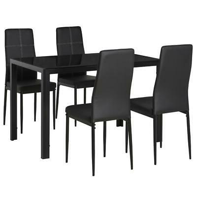 tavolo da pranzo con 4 sedie imbottite