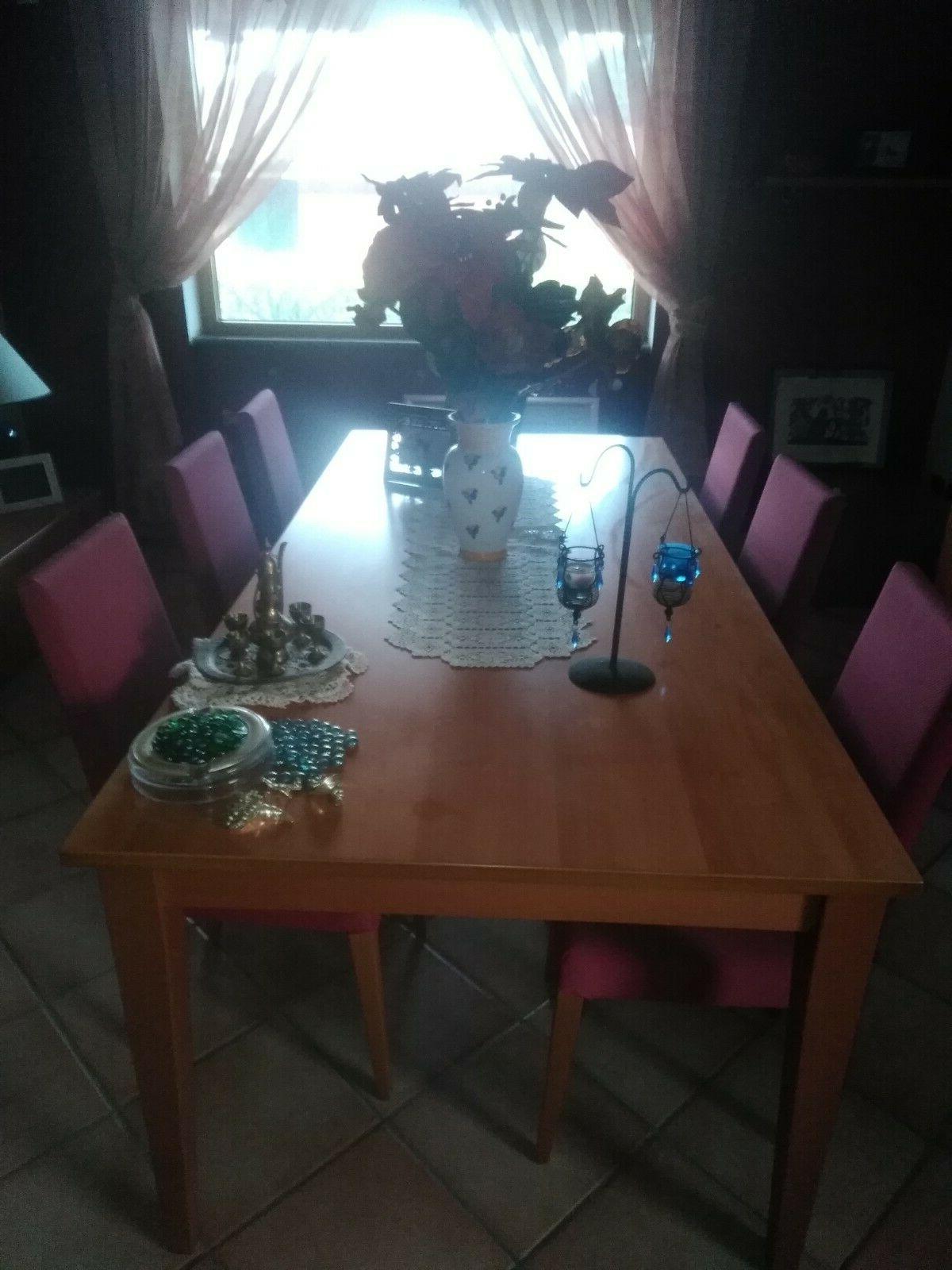 tavolo da pranzo con sei sedie tavolo