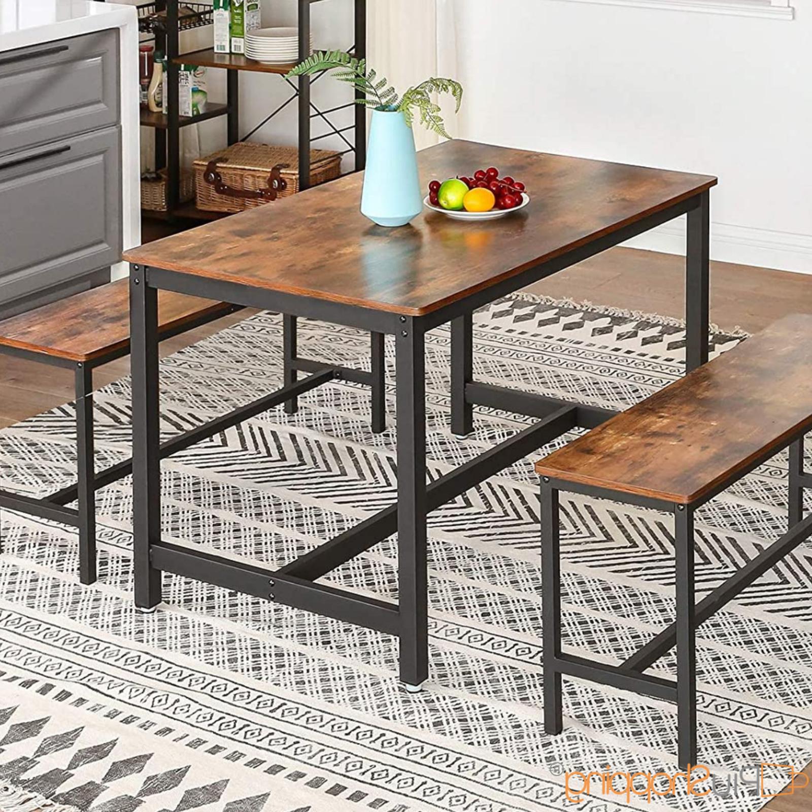 tavolo da pranzo cucina rettangolare stile industriale