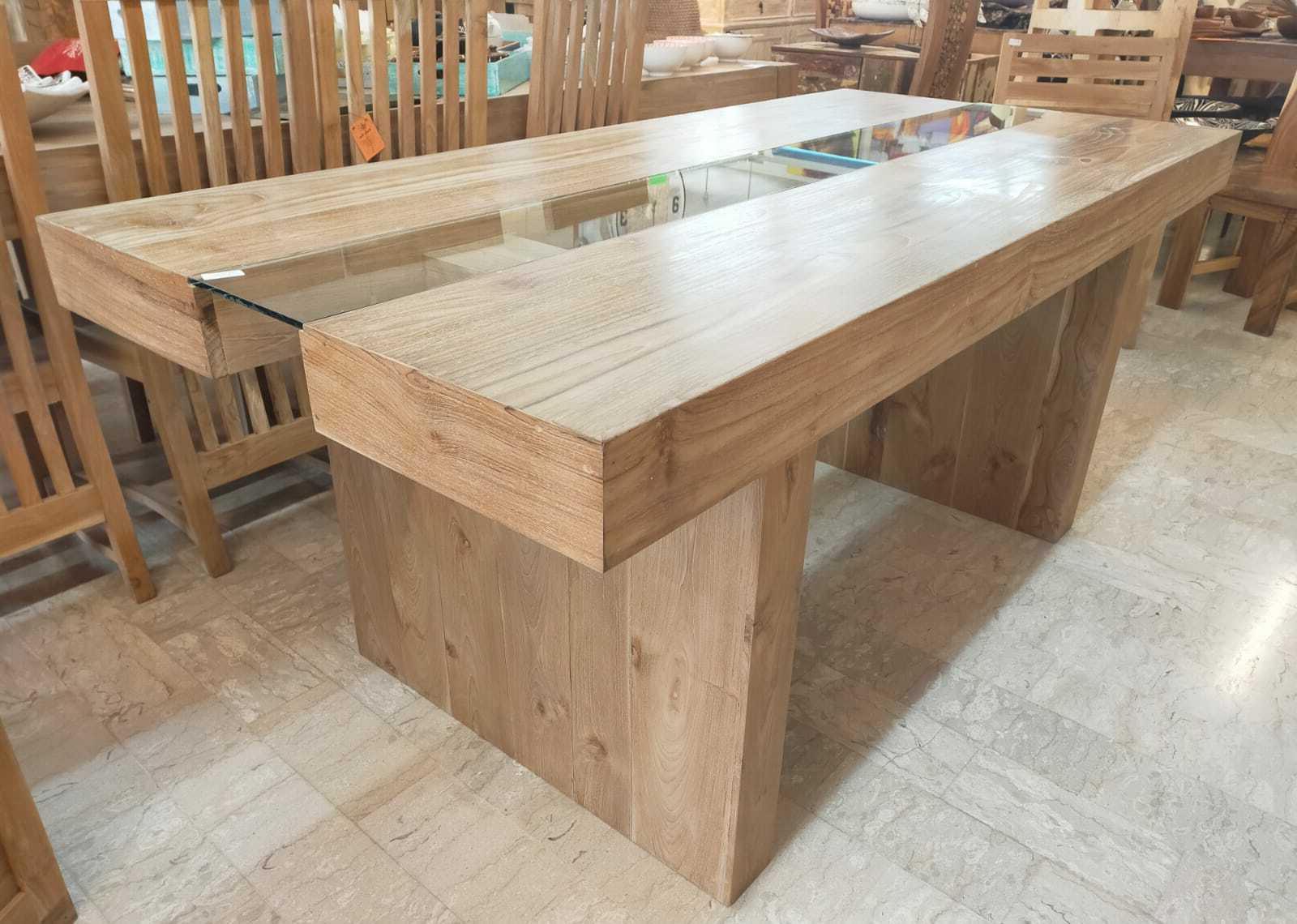 tavolo da pranzo in teak massello e