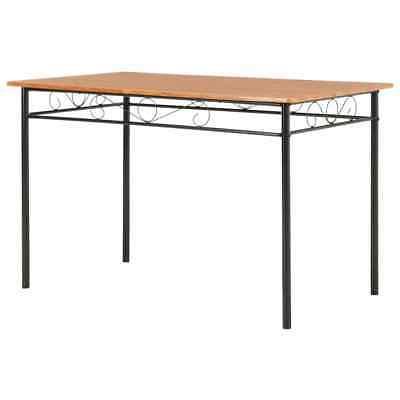 tavolo da pranzo marrone 120x70x75 cm mdf