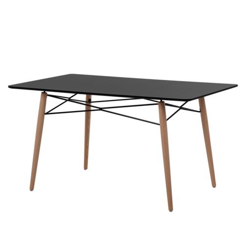 tavolo da pranzo nero 140x80cm biondi