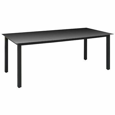 tavolo da pranzo per giardino vetro alluminio