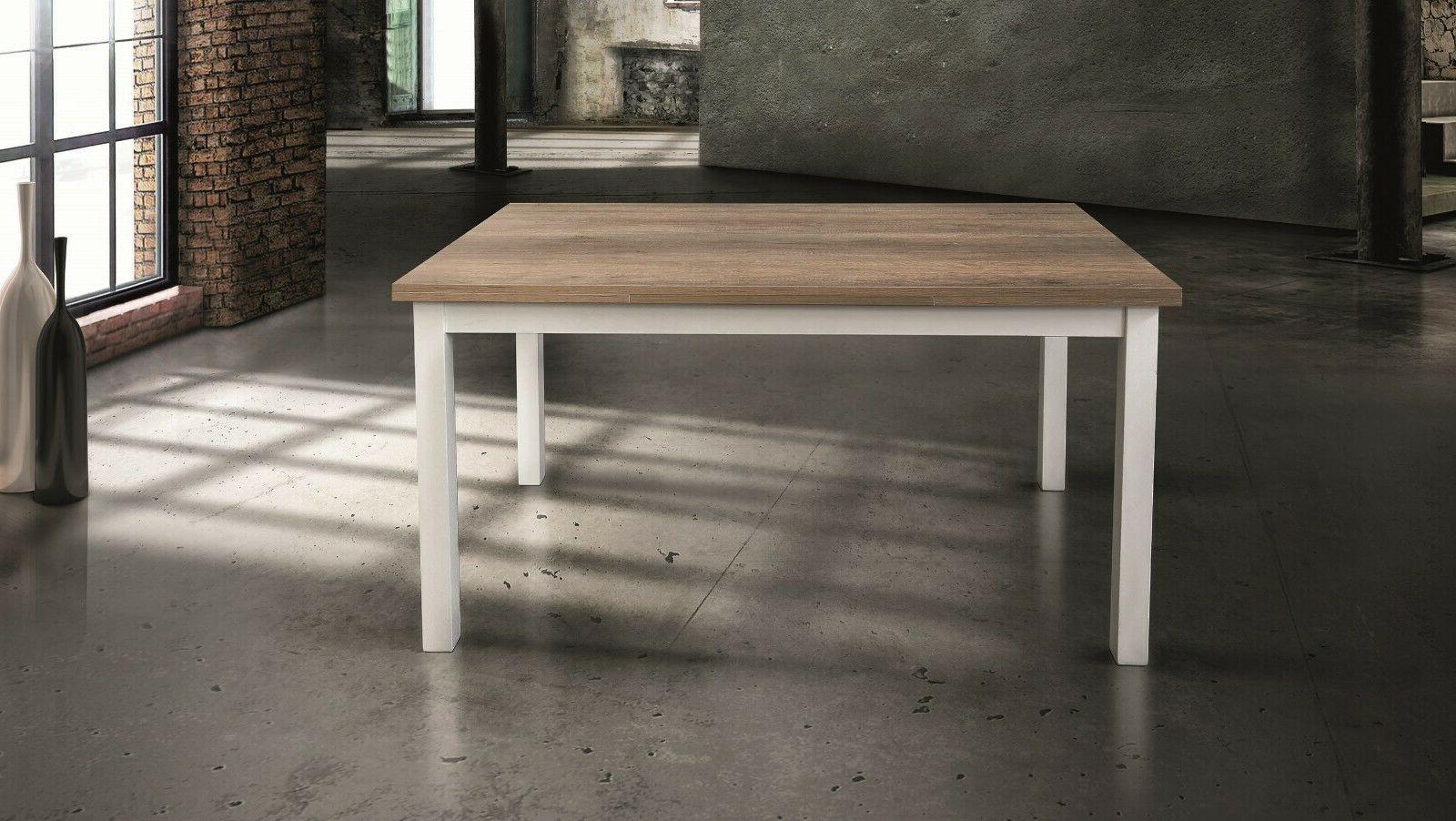 tavolo da pranzo rettangolare con 2 allunghe