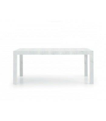 tavolo da pranzo rettangolare finitura bianco frassinato