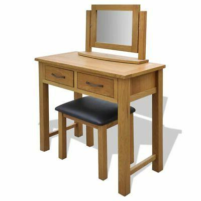 tavolo da toelette con sgabello in massello