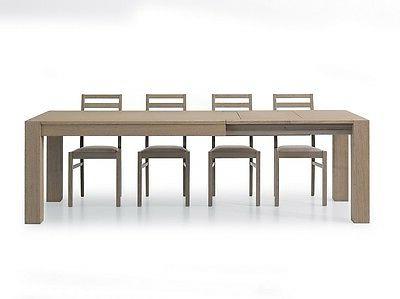 tavolo di design in legno finitura rovere