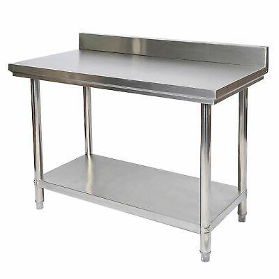 tavolo di lavoro in acciaio inox con