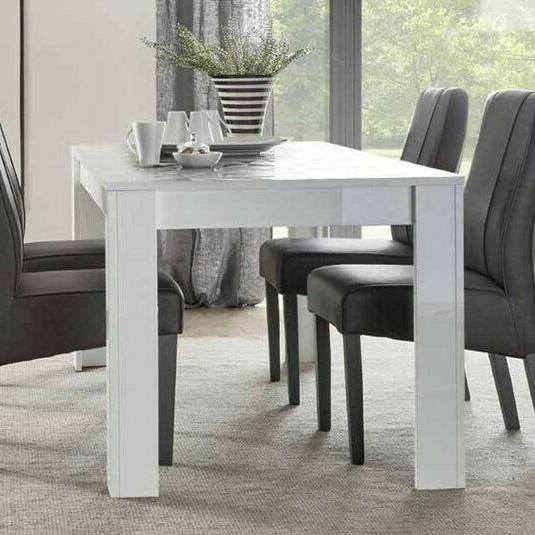 tavolo diamante bianco o grigio lucido