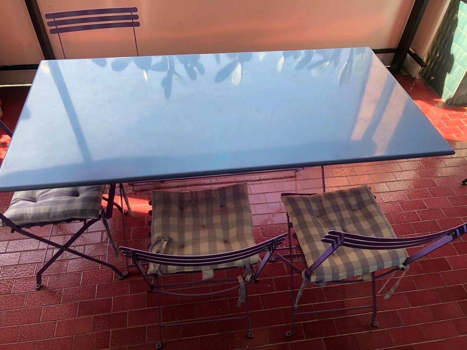 tavolo e 4 sedie da esterno