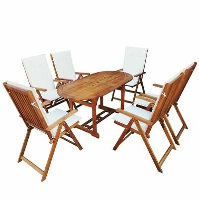 tavolo e sedie 13pz con cuscini in