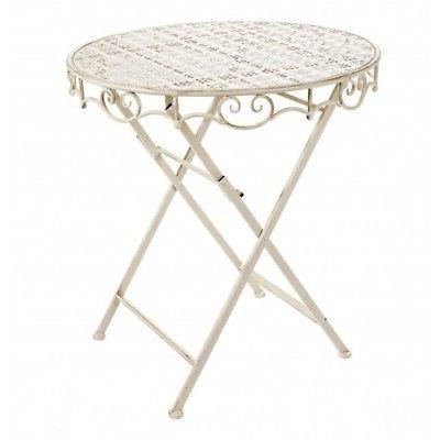 tavolo ferro bianco shabby chic provenzale francese