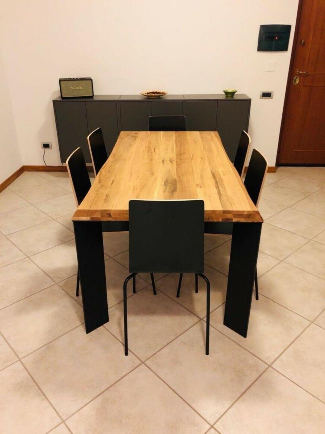 tavolo fisso in massello di vari spessori