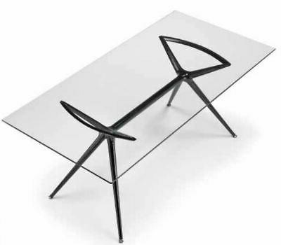 tavolo fisso in vetro diran art metro