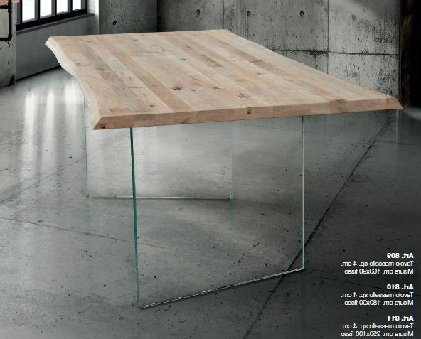tavolo fisso legno massello rovere sp 4