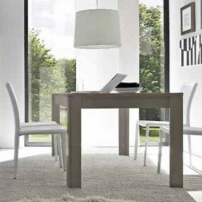 tavolo fisso moderno basic bianco laccato lucido