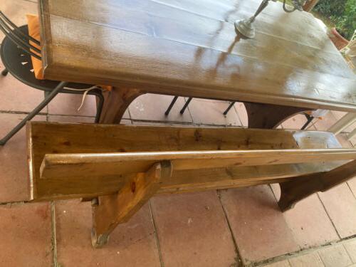 tavolo fratina e panche