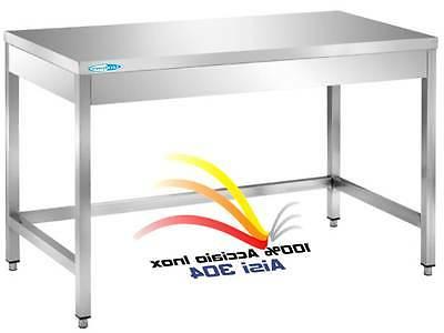 tavolo in acciaio inox cm 80x60x85h banco