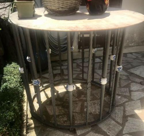 tavolo in ferro battuto