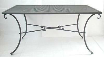 tavolo in ferro battuto rettangolare 160x90xh76 tavoli