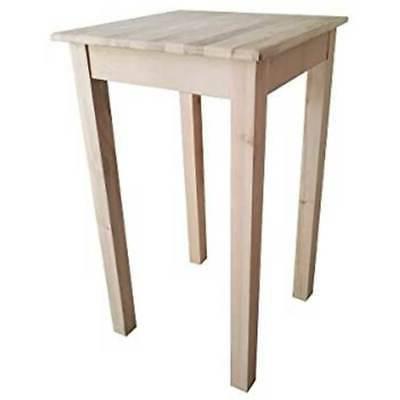 tavolo in legno grezzo da verniciare quadrato