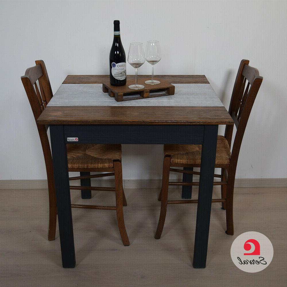 tavolo in legno massello di abete quadrato