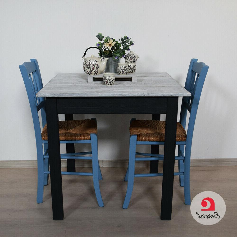 tavolo in legno massello quadrato 80x80x75 mod