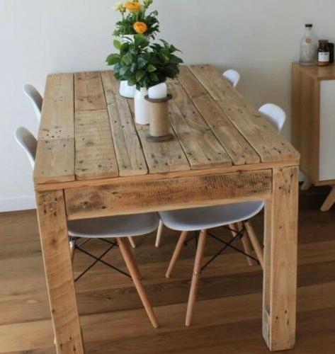 tavolo in legno massello realizzato con recupero