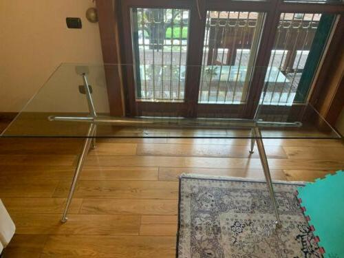 tavolo in vetro temperato 160x90