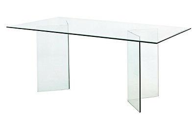 tavolo in vetro temperato cm 180x90x76h