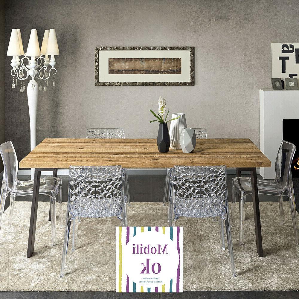 tavolo industrial design in legno vintage conifera
