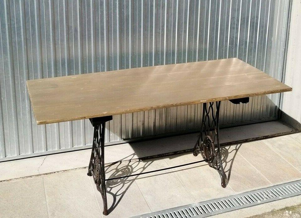 tavolo industriale stile vintage retro in legno