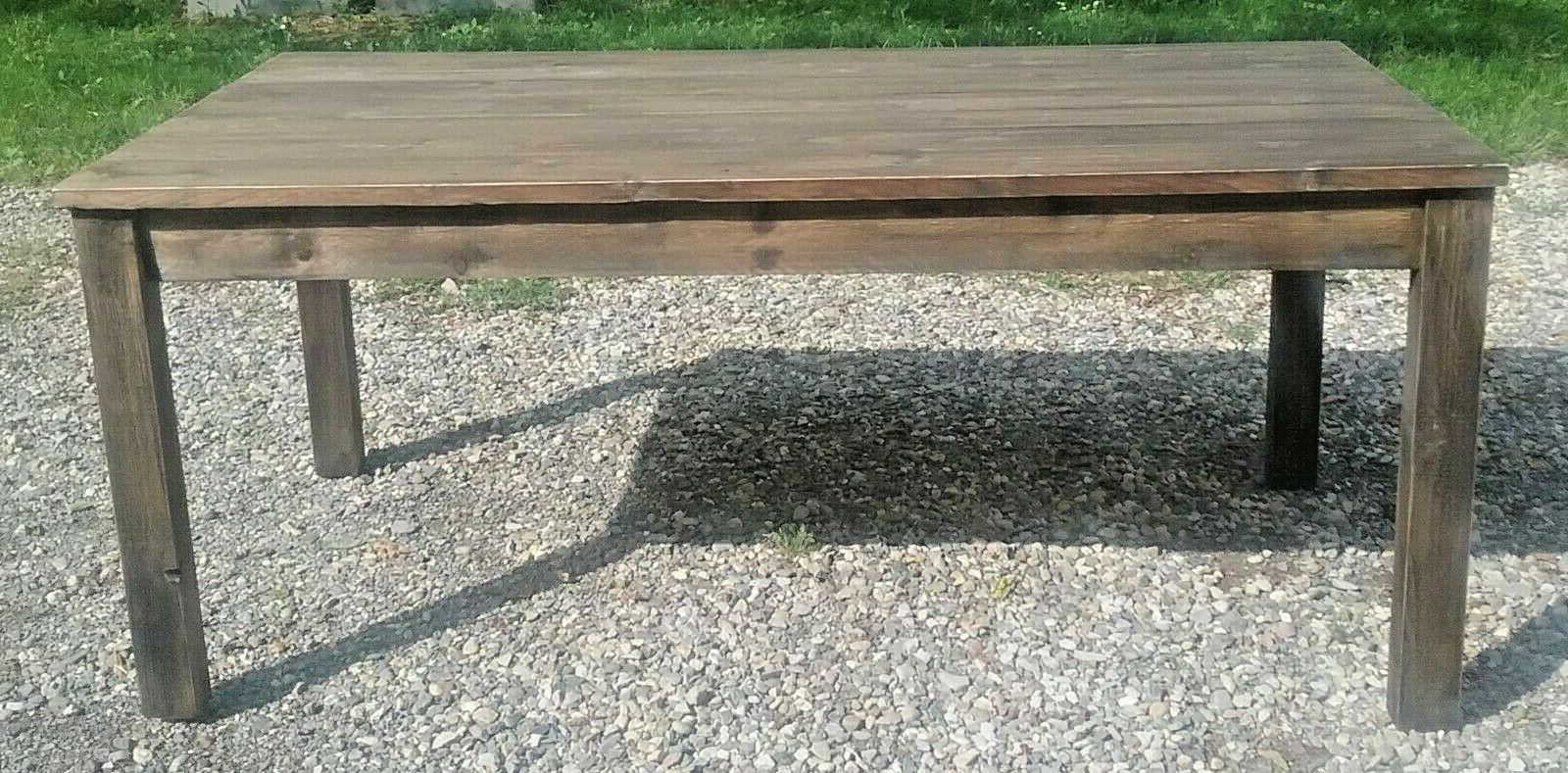 tavolo legno massello noce antico