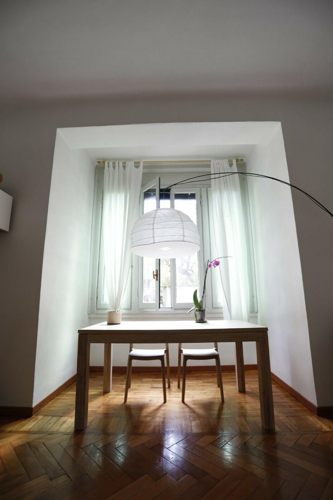 tavolo legno massello rovere tinto white wash