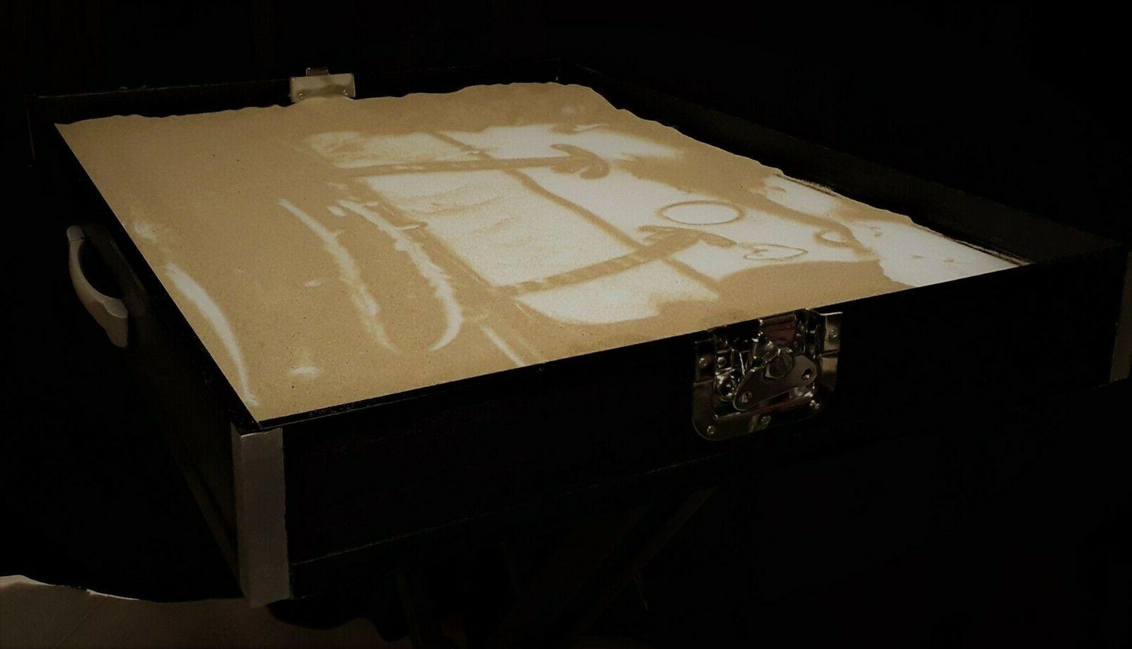 tavolo luminoso sand art