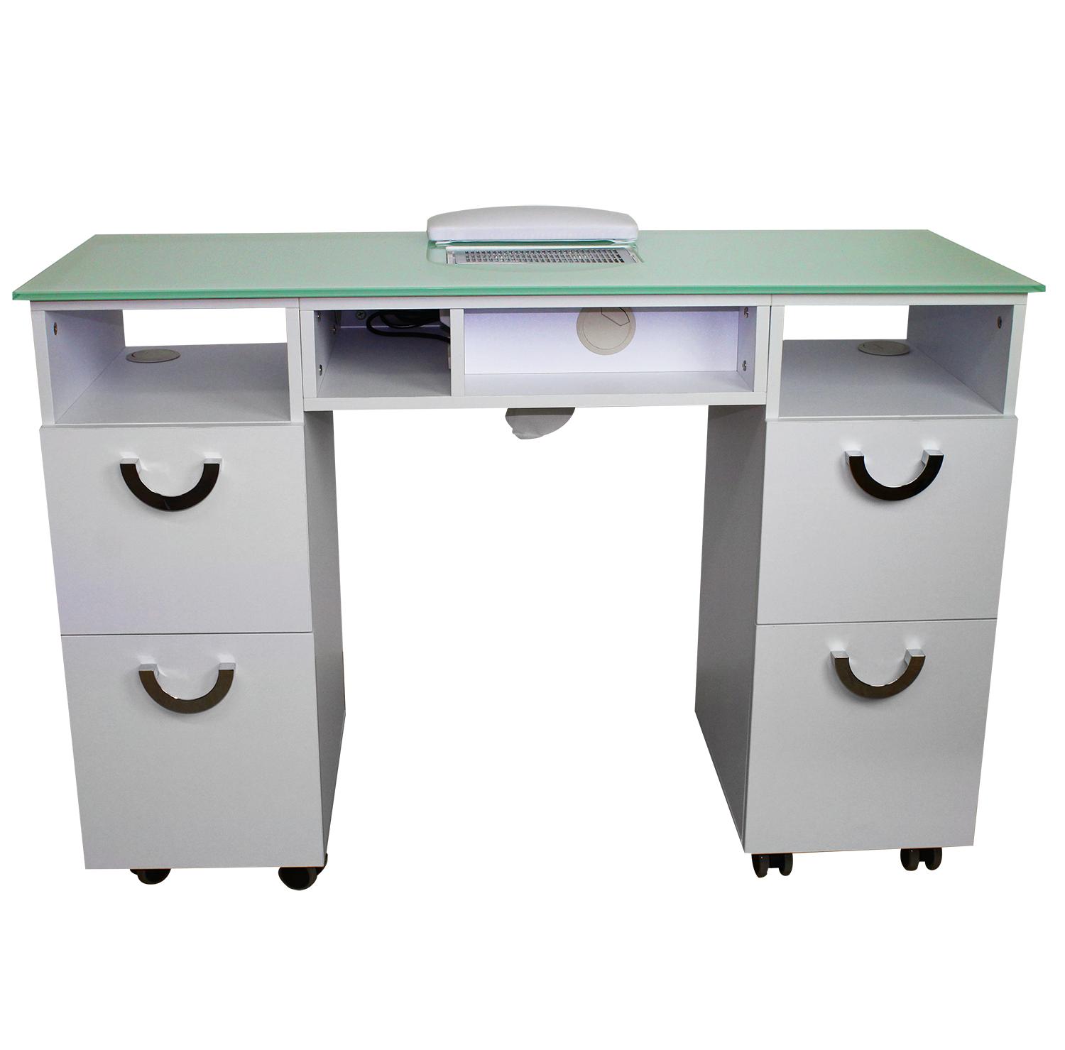 tavolo manicure cassettiera aspiratore ad incasso ricostruzi